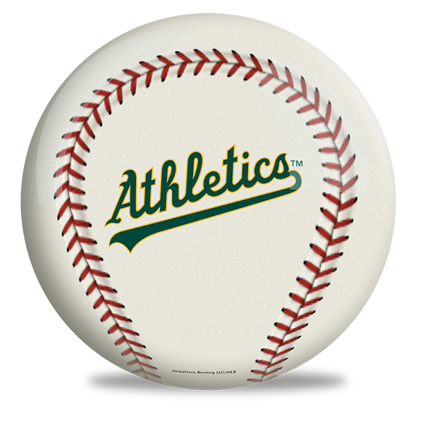 MLB - Oakland Athletics OTB Baseball Bowling Ball