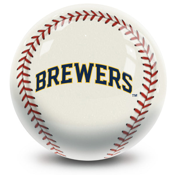 MLB - Milwaukee Brewers OTB Baseball Bowling Ball