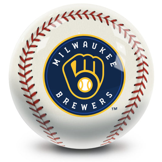 MLB - Milwaukee Brewers OTB Baseball Bowling Ball