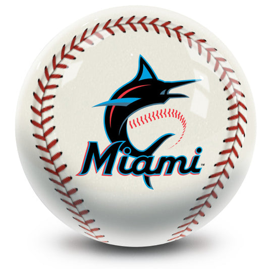 MLB - Miami Marlins OTB Baseball Bowling Ball