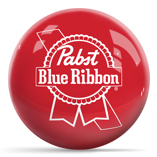 Pabst Blue Ribbon Logo - Red OTB Bowling Ball