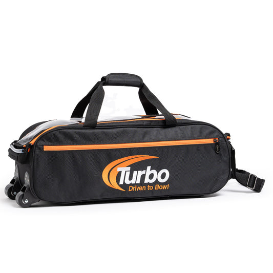 Turbo Pursuit Slim Triple Tote Black/Orange
