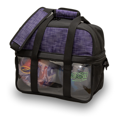 Storm Double Tote Deluxe Abstract Purple/Black