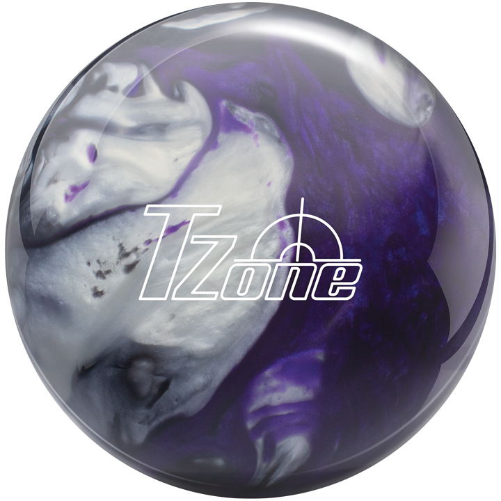 Brunswick T-Zone - Black/Purple/Silver Polyester Bowling Ball