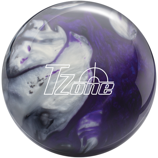 Brunswick T-Zone - Black/Purple/Silver Polyester Bowling Ball