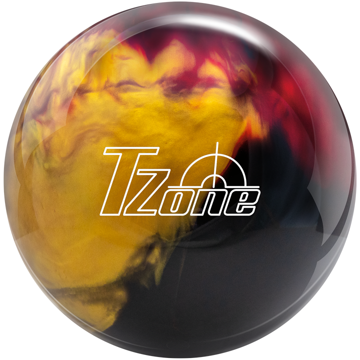 Brunswick T-Zone - Scarlet/Gold/Black Polyester Bowling Ball