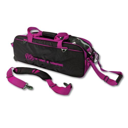 Vise 3-Ball Tote Clear Top - Black / Pink