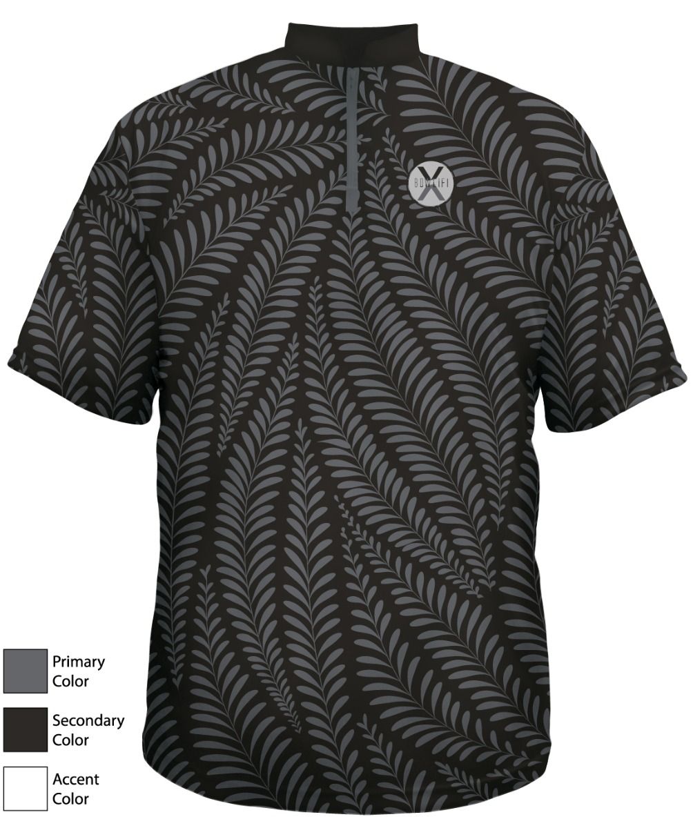 Bowlifi Graphite Leaf Jersey
