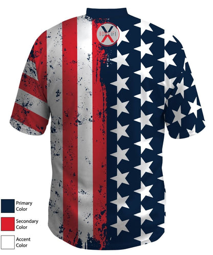 Bowlifi Patriotic American Flag Jersey