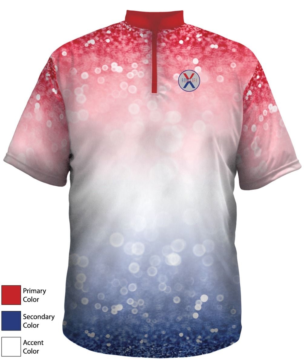 Bowlifi Patriotic Glitter Jersey