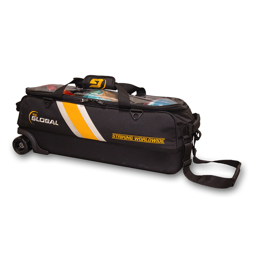 900 Global 3-Ball Travel Tote Pro - Black/Gold