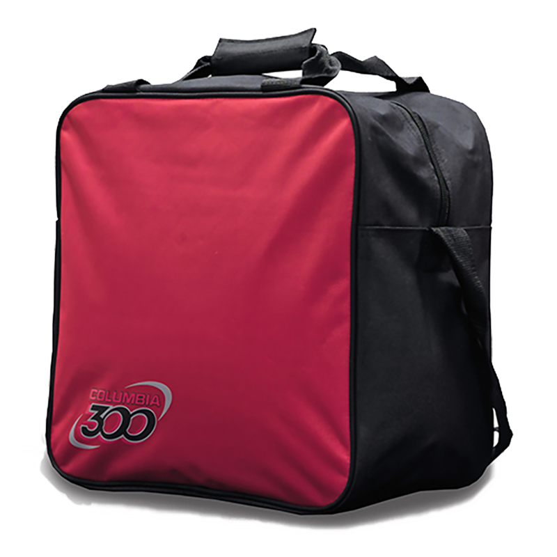 C300 White Dot Single Tote - Red