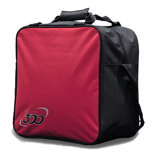 C300 White Dot Single Tote - Red