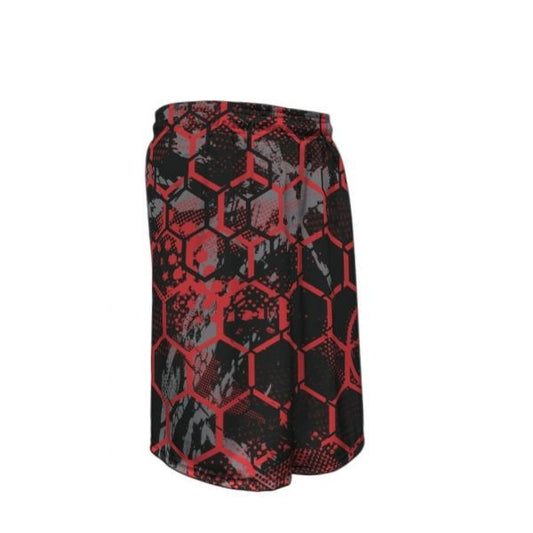 Bowlifi Demolition Abstract Hexagram Basketball Shorts