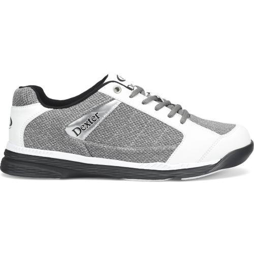 Dexter Wyoming Lt Grey/White Knit Mens Bowling Shoes