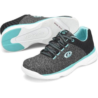 Dexter Elin Grey/Teal Womens Bowling Shoes