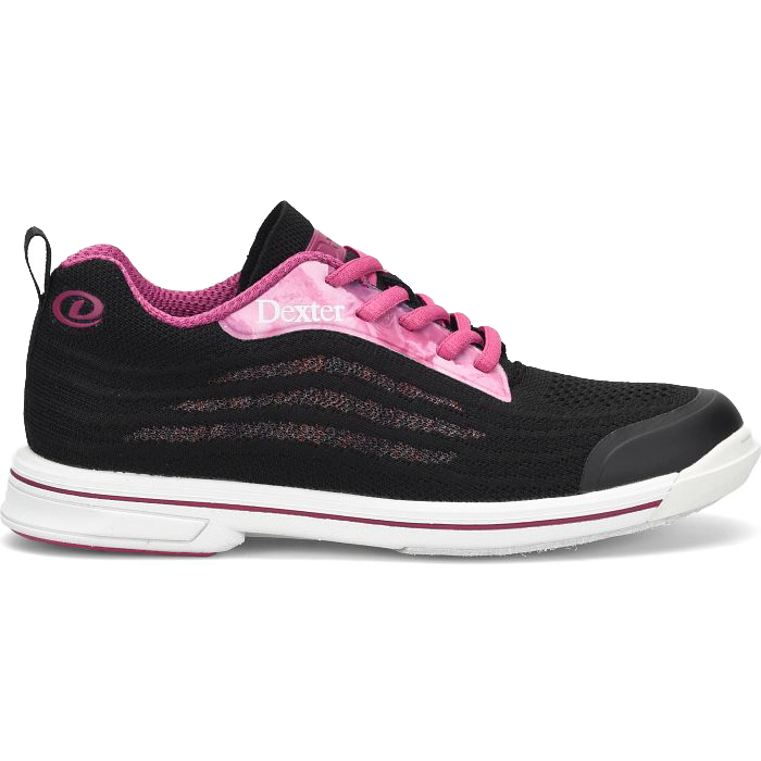 Dexter Dexlite Knit Black/Pink Womens Bowling Shoes