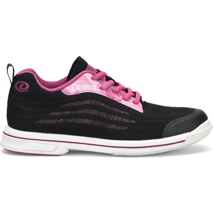 Dexter Dexlite Knit Black/Pink Womens Bowling Shoes