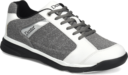 Dexter Wyoming Lt Grey/White Knit Mens Bowling Shoes