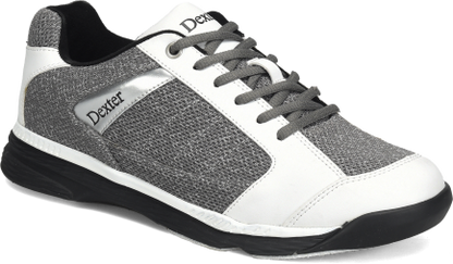 Dexter Wyoming Lt Grey/White Knit Mens Bowling Shoes