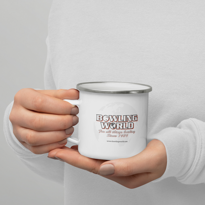 Bowling World Enamel Mug 12oz.