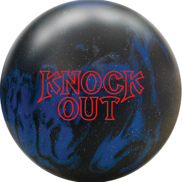 Brunswick Knock Out Black Blue Bowling Ball - Solid Reactive