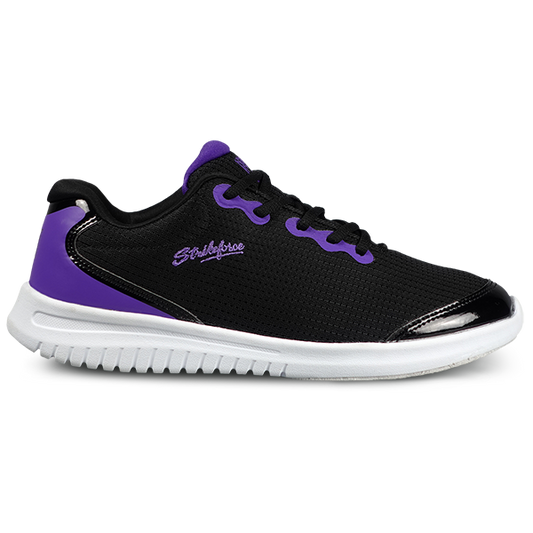 KR Strikeforce Glitz Black/Purple Womens Bowling Shoes