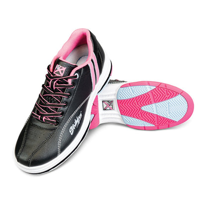 KR/S Starr Black/Pink/Blue Right Hand Womens Bowling Shoe