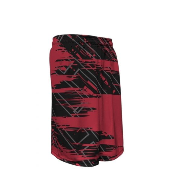 Bowlifi Mad Ball Strikers Away Red Basketball Shorts