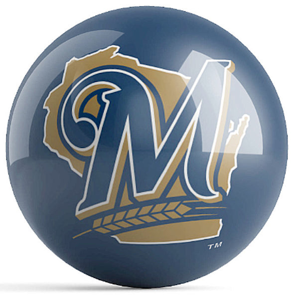 MLB - Milwaukee Brewers OTB Logo Bowling Ball