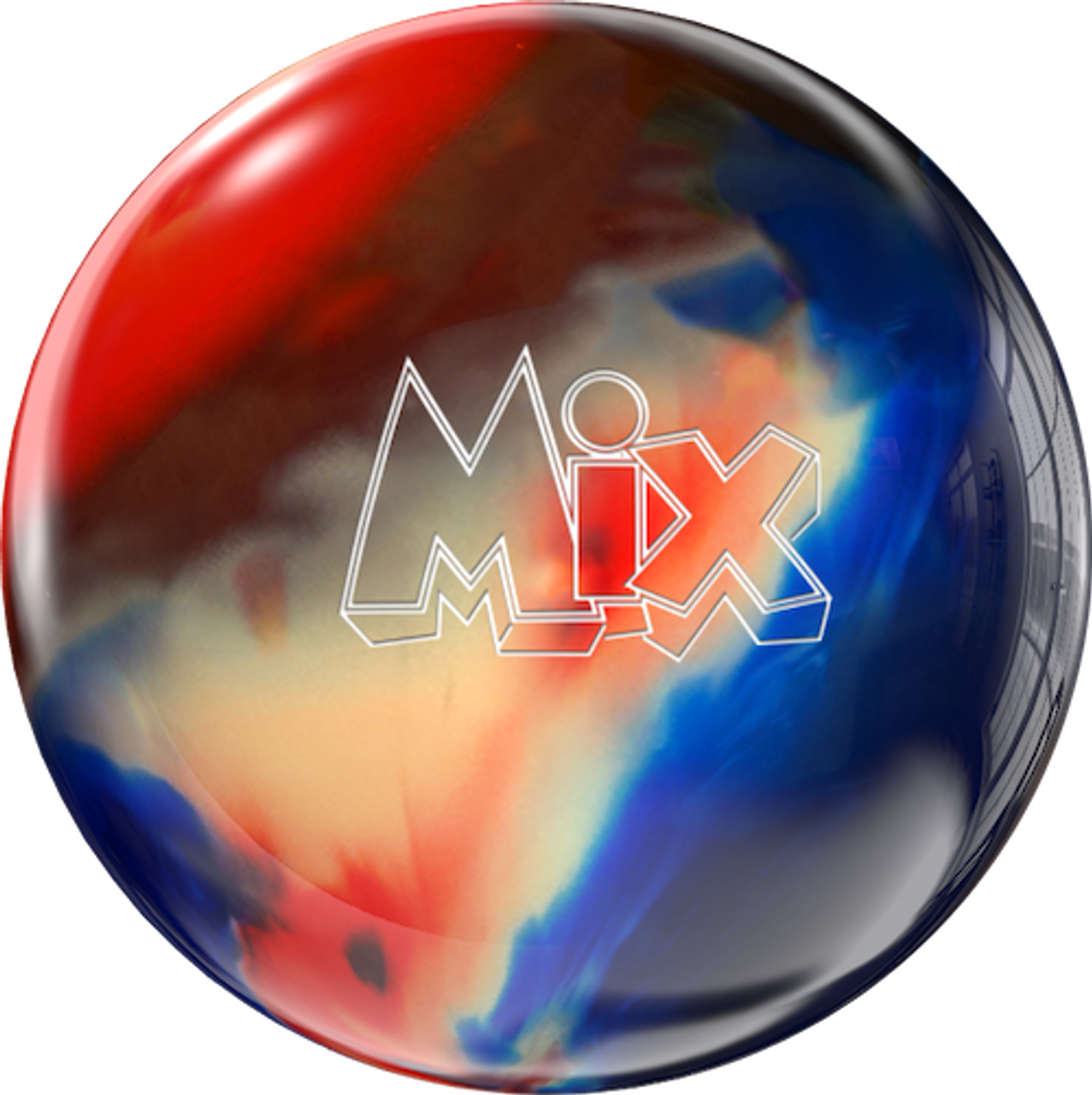 Storm Mix Red/White/Navy Bowling Ball