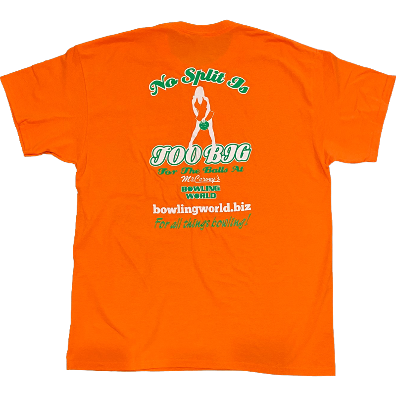 'No Split Too Big' Tee - Orange