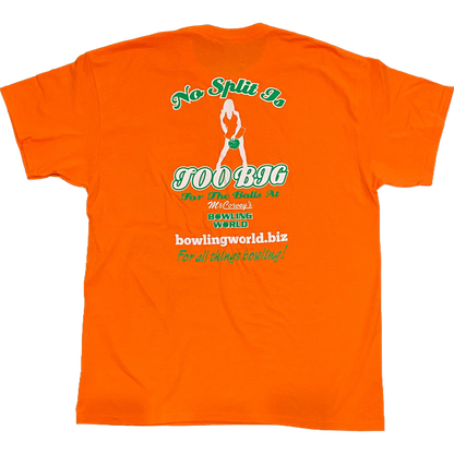 'No Split Too Big' Tee - Orange