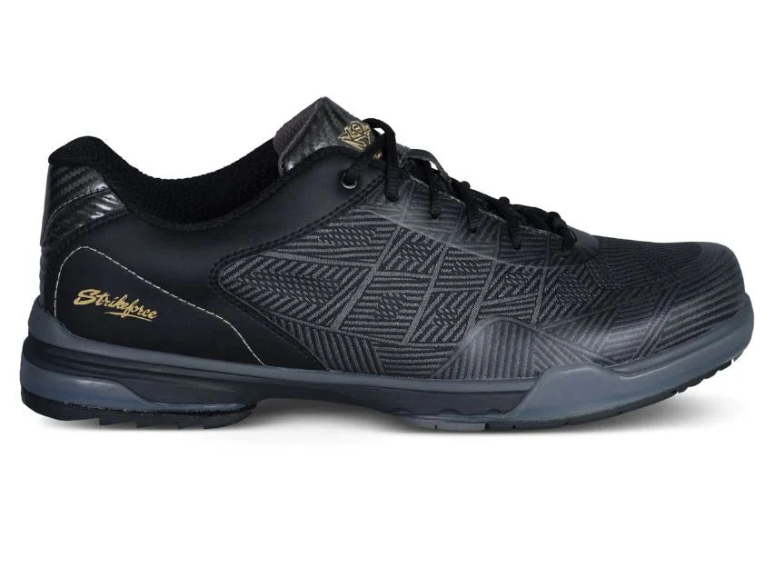 KR Strikeforce Rage Black/Gunmetal Right Hand Mens Bowling Shoe