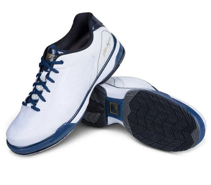 KR Strikeforce Rage White/Navy Right Hand Mens Bowling Shoe