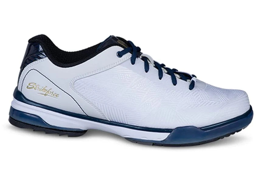 KR Strikeforce Rage White/Navy Right Hand Mens Bowling Shoe