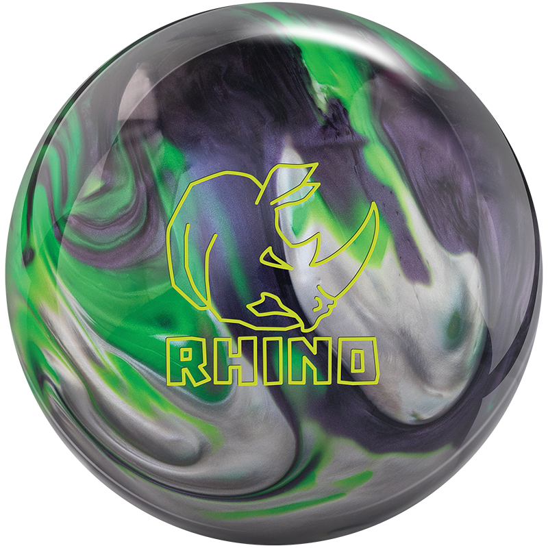 Brunswick Rhino - Carbon / Lime / Silver Bowling Ball