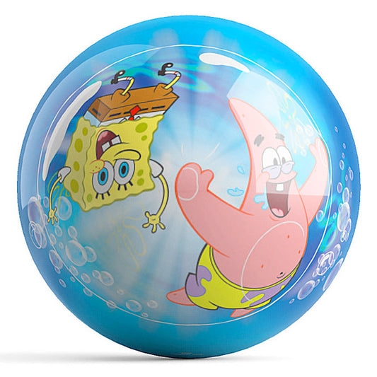 Spongebob & Patrick in a Bubble OTB Bowling Ball