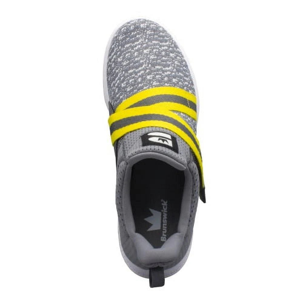 Brunswick Slingshot Grey/Yellow Mens Bowling Shoe