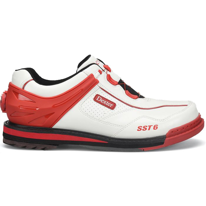 Dexter SST 6 Hybrid BOA White/Red Mens Bowling Shoe