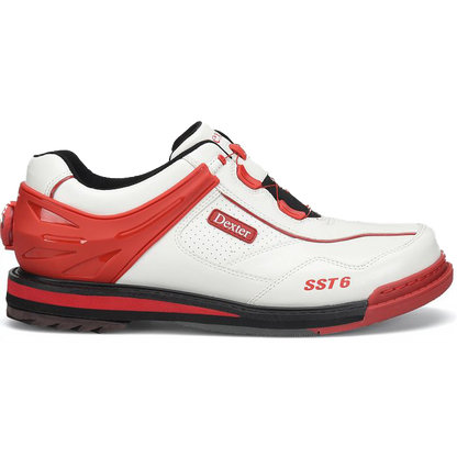 Dexter SST 6 Hybrid BOA White/Red Mens Bowling Shoe