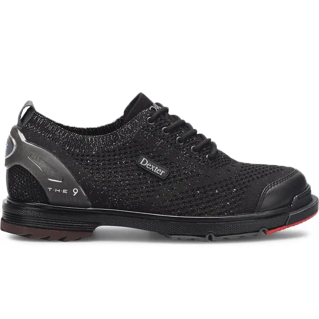 Dexter T.H.E 9 Knit ST Black/Silver Women's Bowling Shoes