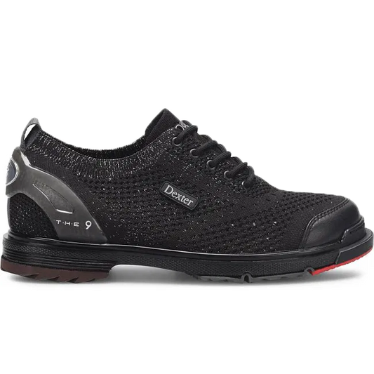 Dexter T.H.E 9 Knit ST Black/Silver Women's Bowling Shoes