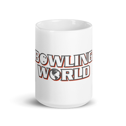 Bowling World White Glossy Mug