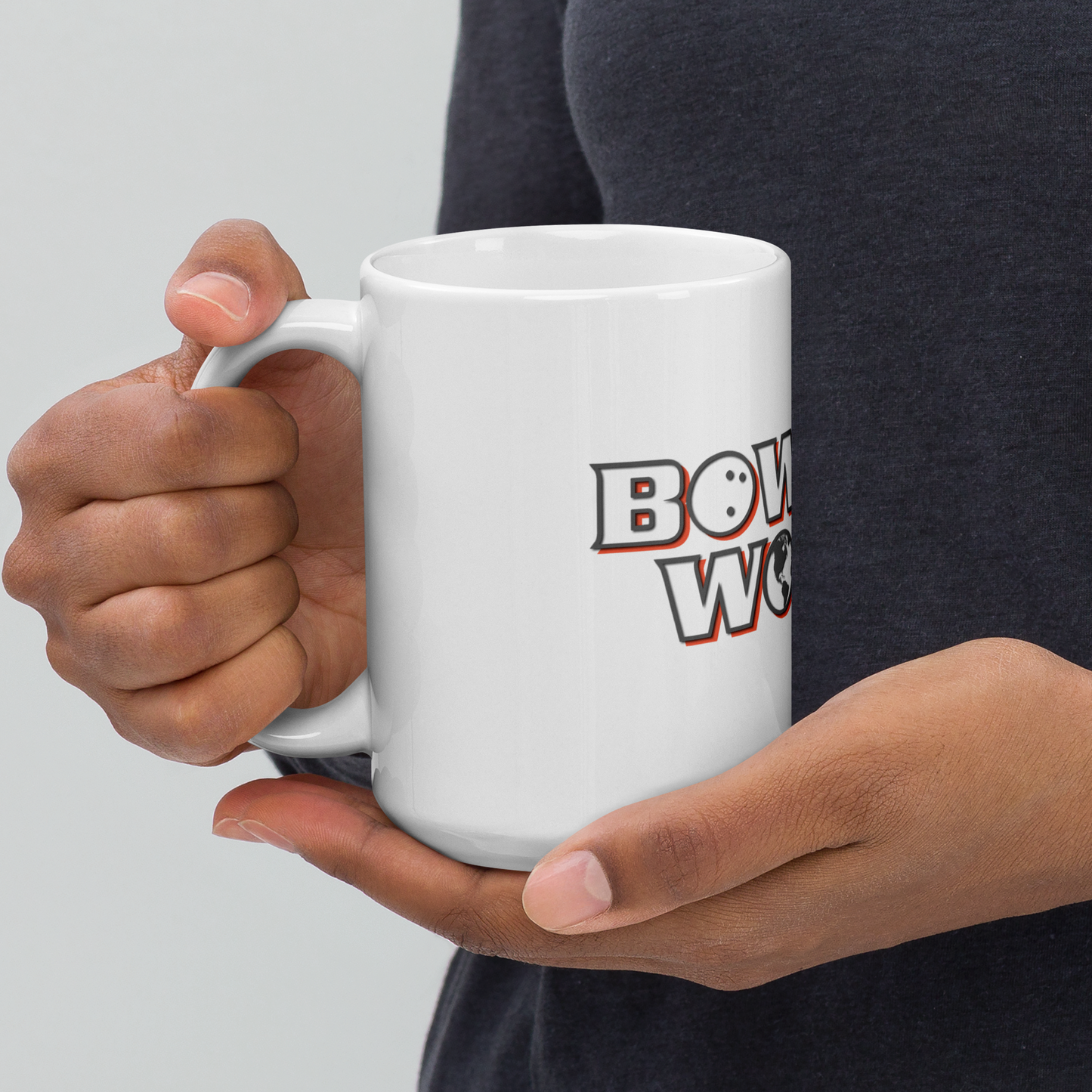 Bowling World White Glossy Mug