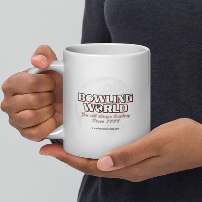 Bowling World White Glossy Mug 20oz.