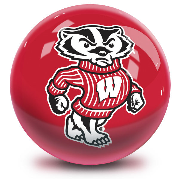 NCAA - University of Wisconsin OTB Logo Bowling Ball